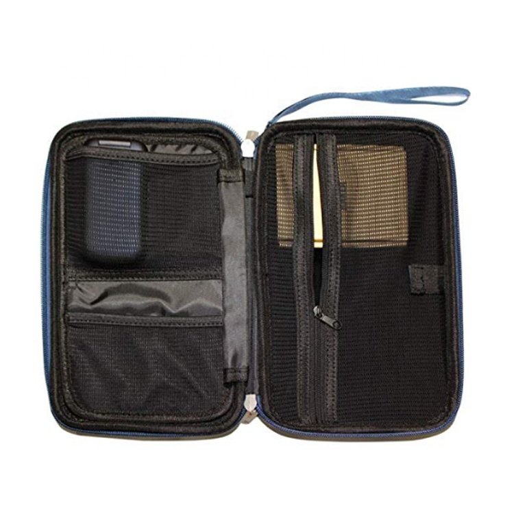 Black EVA External Hard Drive Charger Battery Power Bank Portable Carrying Case Travel Accessories Electronic Organizer Bag