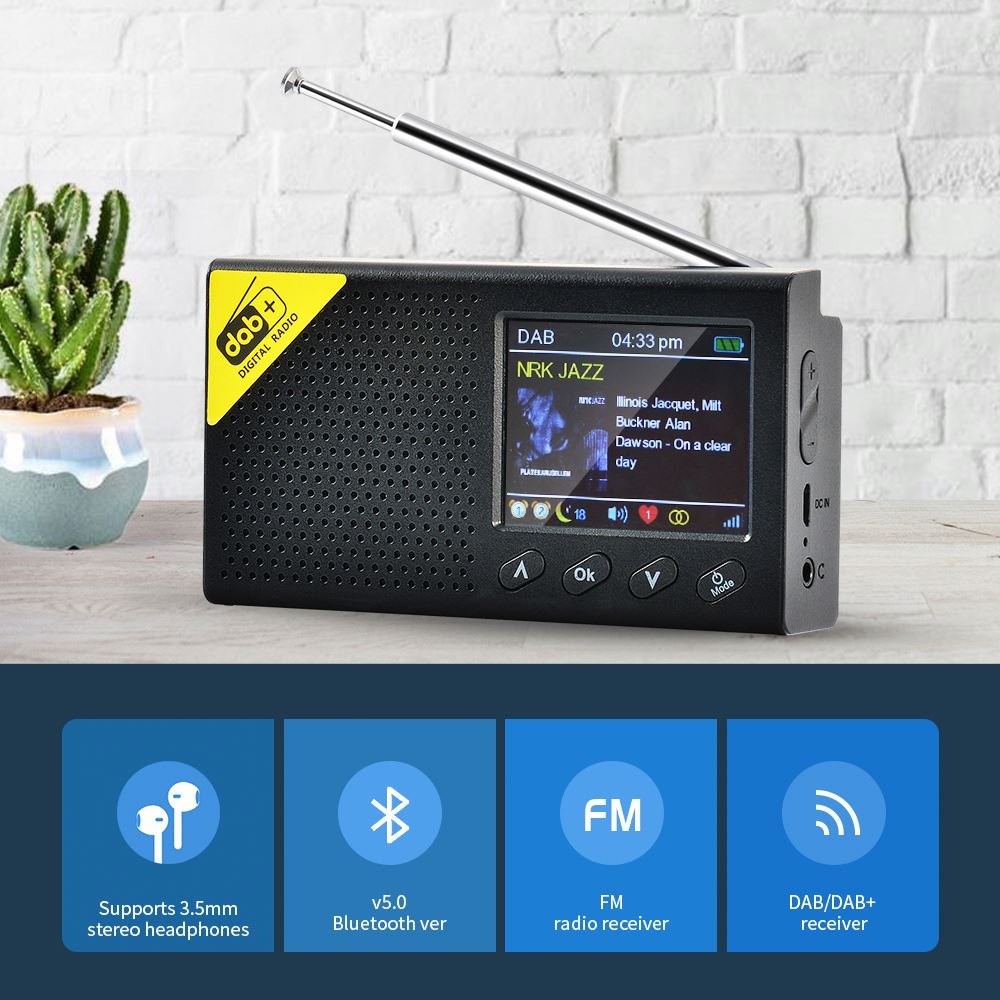Cross-Border New Product Hot Portable Household Dab Digital RADIO