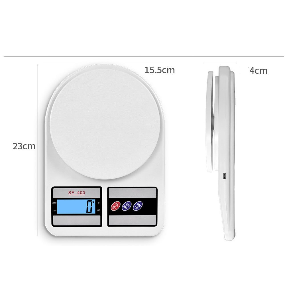 Household Food Weighing Kitchen Scale Plastic Food Cooking Measure Tools Electronic Kitchen Scale for Kitchen Accessories
