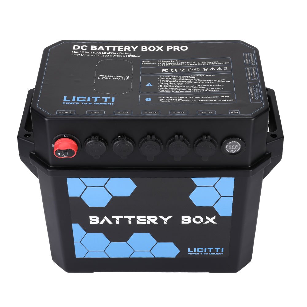 Xbox Camper Van Accessories Empty Power Station Box 12 Volt Cell Battery-Stash Lifepo4 Battery Shell 12V Battery Case