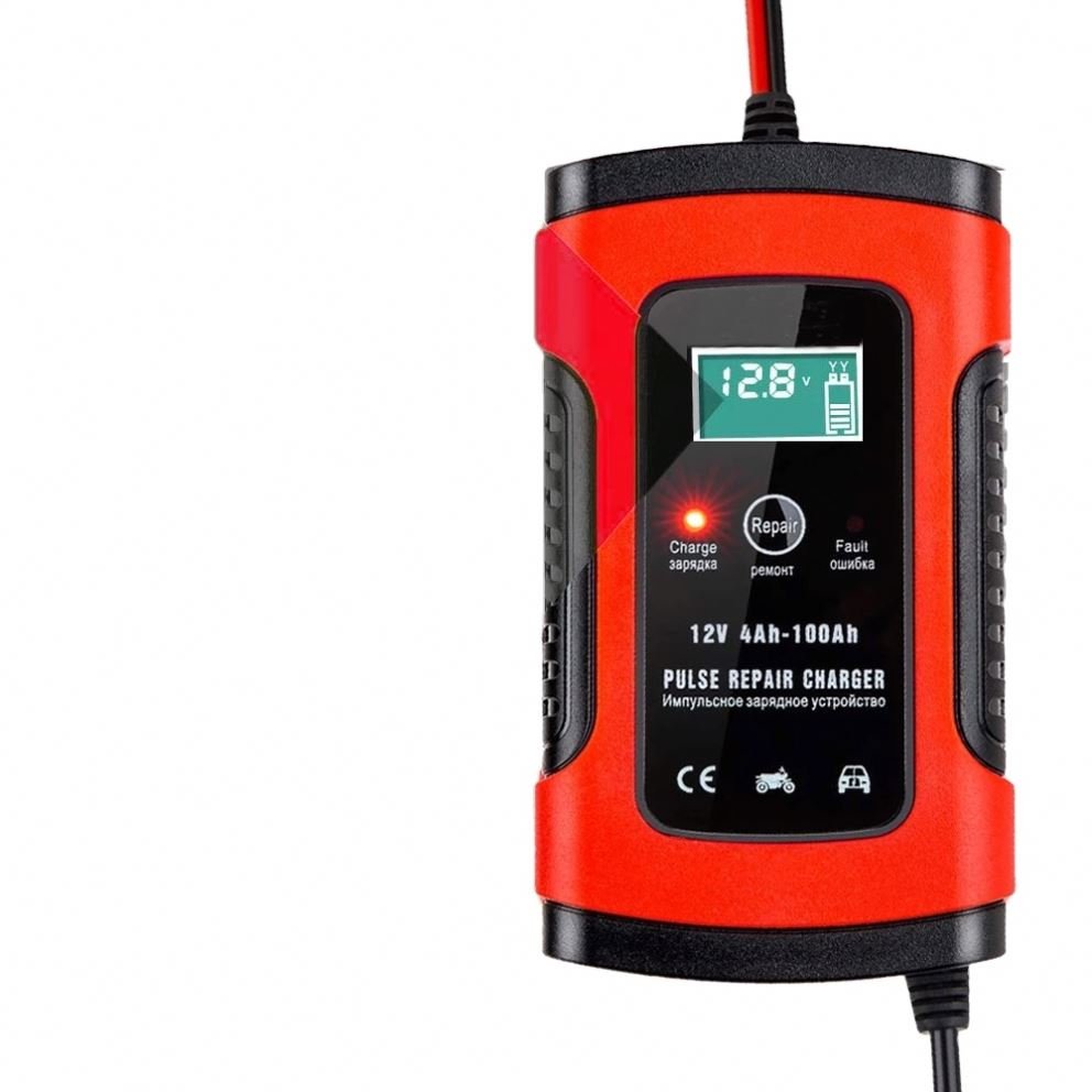 Automatic 12V 24V Smart Battery Charger With LCD Display Lead Acid Battery Charger