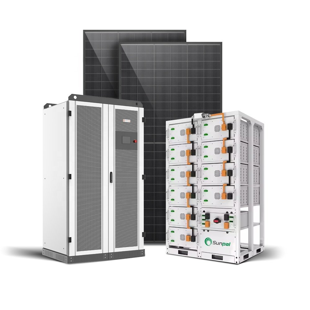 Sunpal Lifepo4 Industrial Lithium Solar Battery Rack 384V 100Ah 30kWh 40kWh High Voltage Solar Lifepo4 Battery Storage System