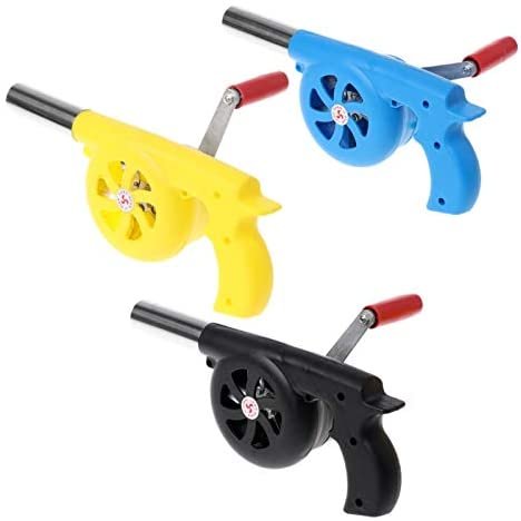 Outdoor Cooking BBQ Fan Air Blower,Mini Hand Crank Fan Air Blower Grill Picnic Camping Stove Accessories for Barbecue Fire