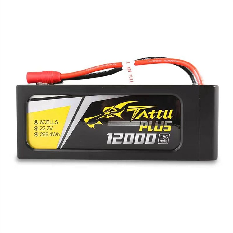 Hot Selling Tattu Plus 12000mAh 6S1P smart battery for four/six axis UAV drone accessories
