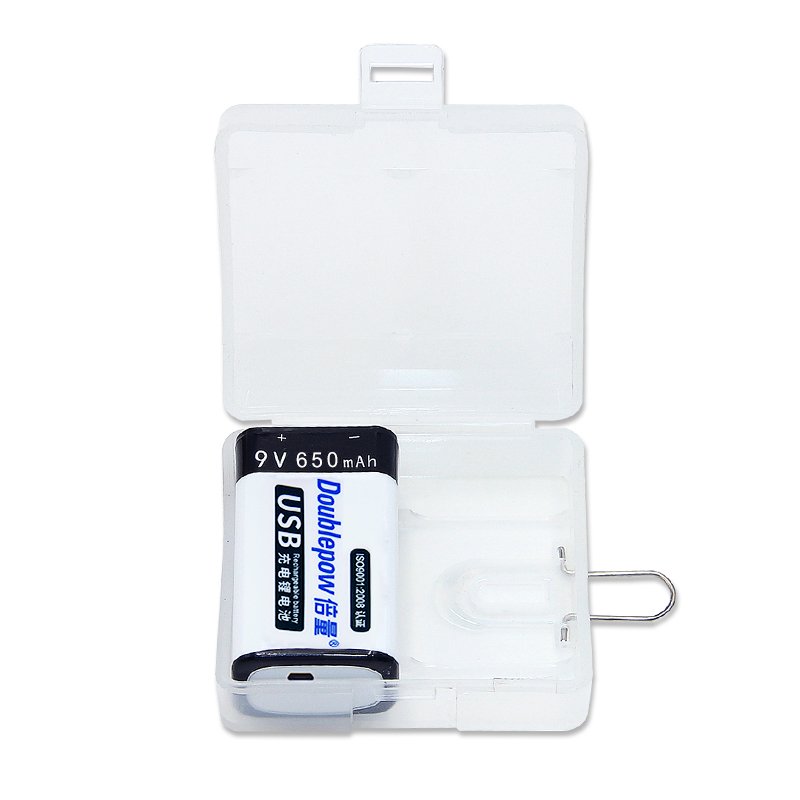 Customized 9V 650mAh Rechargeable lithium ion Battery packs 400mAh 700mAh RC USB C port 9v Battery