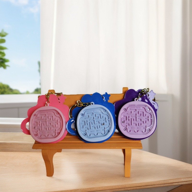 School Stationery Calculator Keychain Cartoon Cute Maze Game Multi functional Accessories Pendant Student Calculator Wholesale