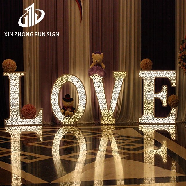 3D luminous letter led front-lit letter stainless steel side