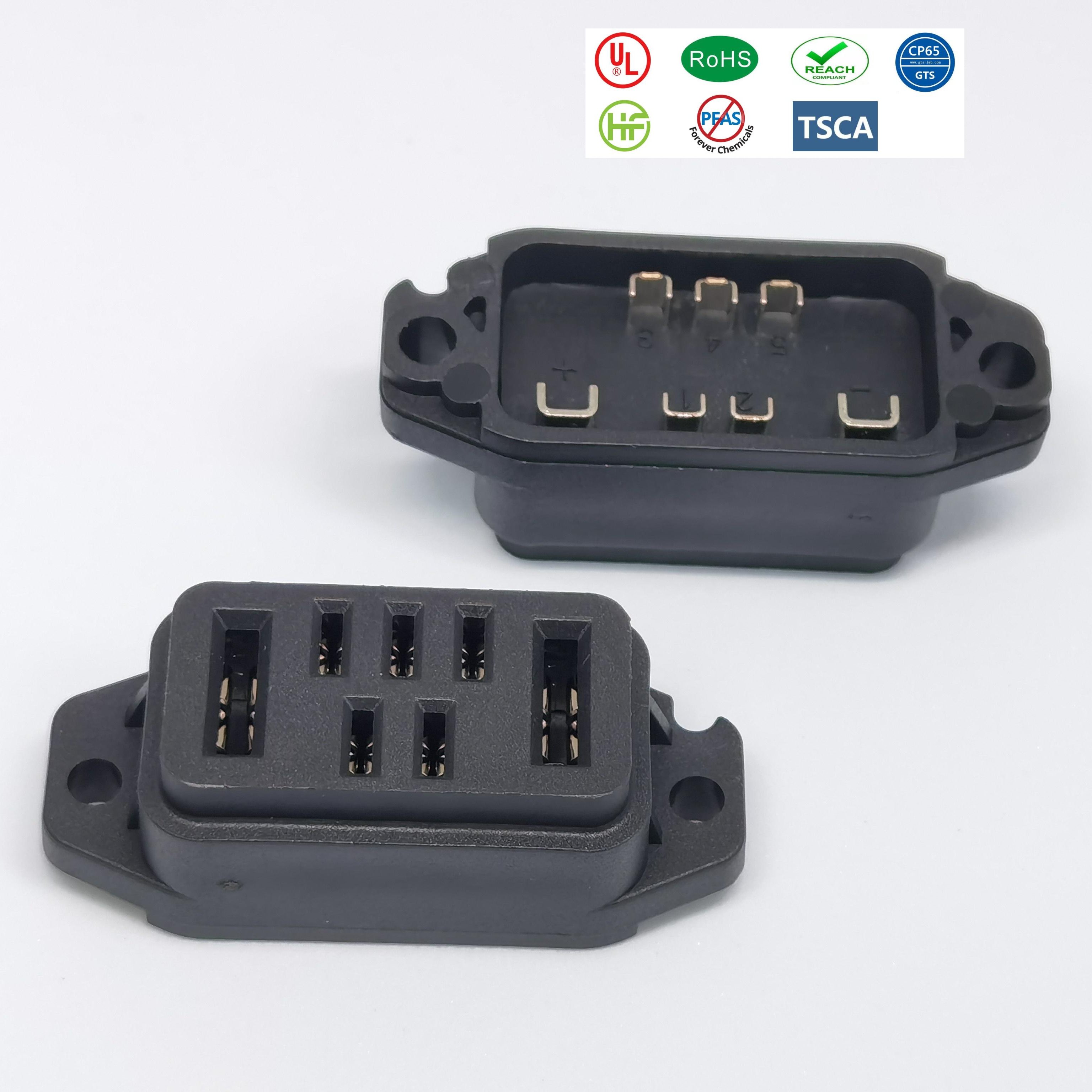 DGDTE High Quality Battery Connector For Electric Scooter With Customizable High Current 40A/Pin