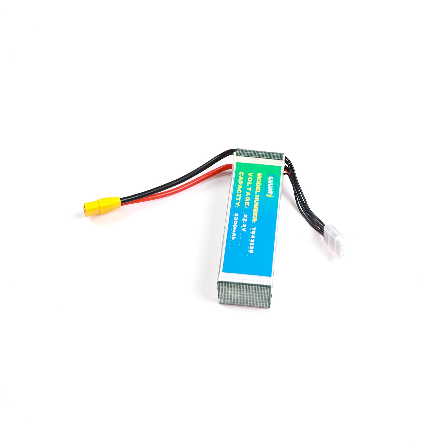 Customized 7543126 22.2V 3300mAh Lithium Battery Pack for RC Automotive & Agricultural Drone for Electric Vehicles 12V and 6V