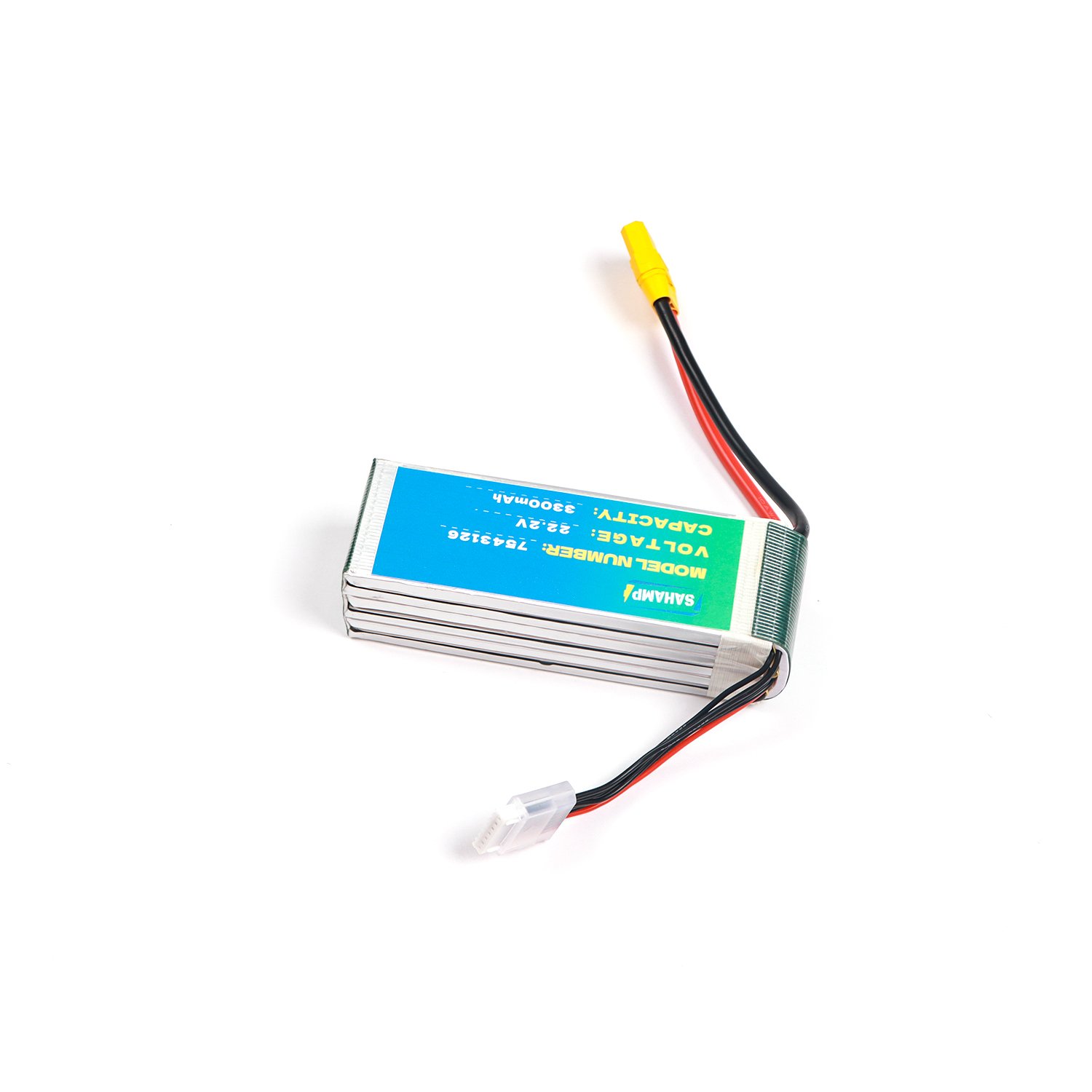 Customized 7543126 22.2V 3300mAh Lithium Battery Pack for RC Automotive & Agricultural Drone for Electric Vehicles 12V and 6V