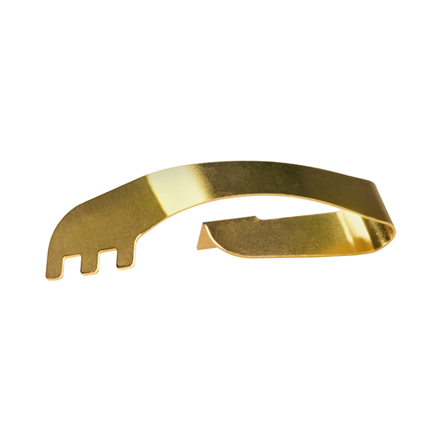 Custom made precision battery connector positive fabrication PCB Tab shrapnel metal brass die stamping copper parts
