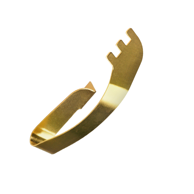 Custom made precision battery connector positive fabrication PCB Tab shrapnel metal brass die stamping copper parts
