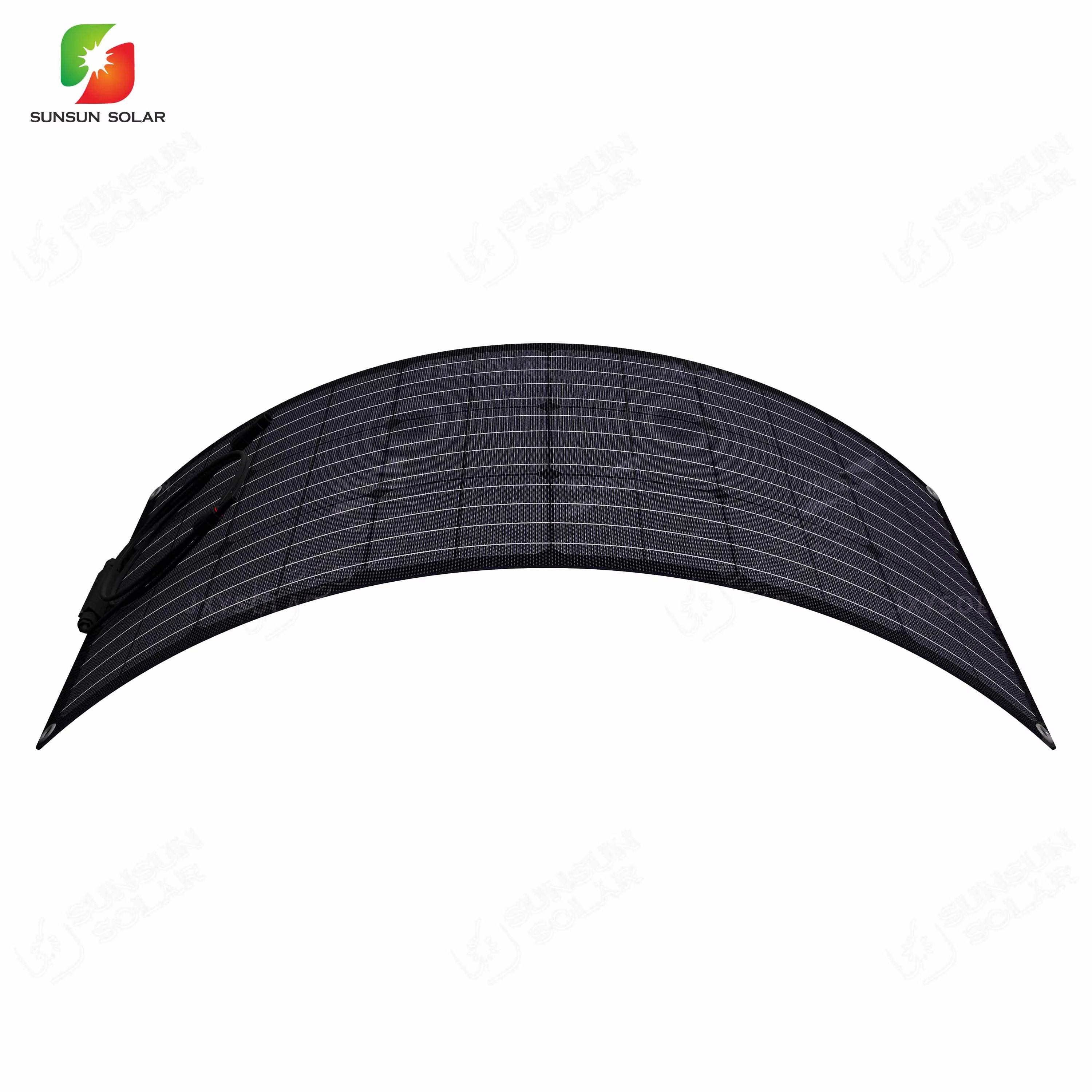 Manufacturer Custom Price High Efficiency Flexible Monocrystalline Solar Panel 80w Semi Sunpower Home Solar Panel Rv Boat