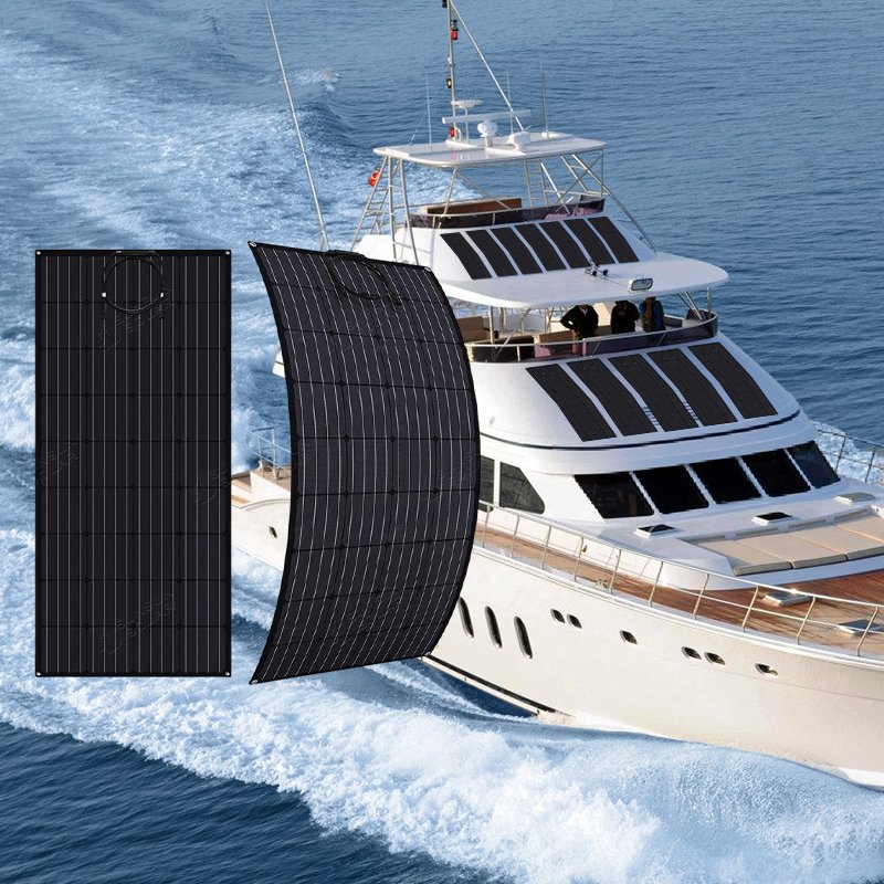 Custom Etfe Pannelli Solar Flessibili Panneau Solaire Square Car Boat Monocrystalline Mono Cell Marine Flexible Semi Solar Panel