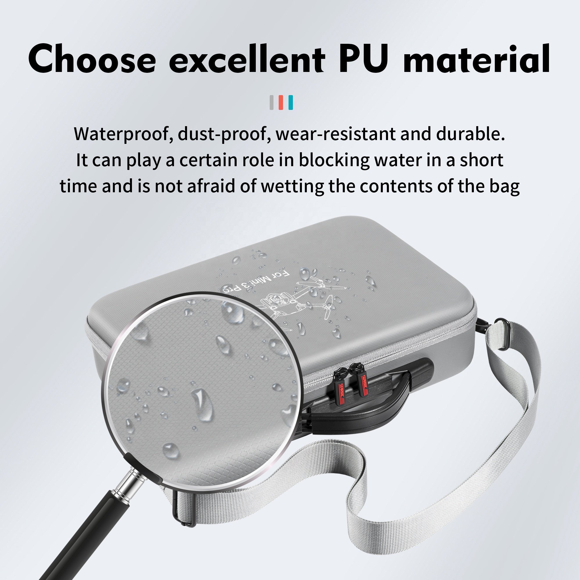 STARTRC PU Waterproof Handheld carry Storage Bag with screen remote control battery charging for DJI Mini 3 pro for Accessories