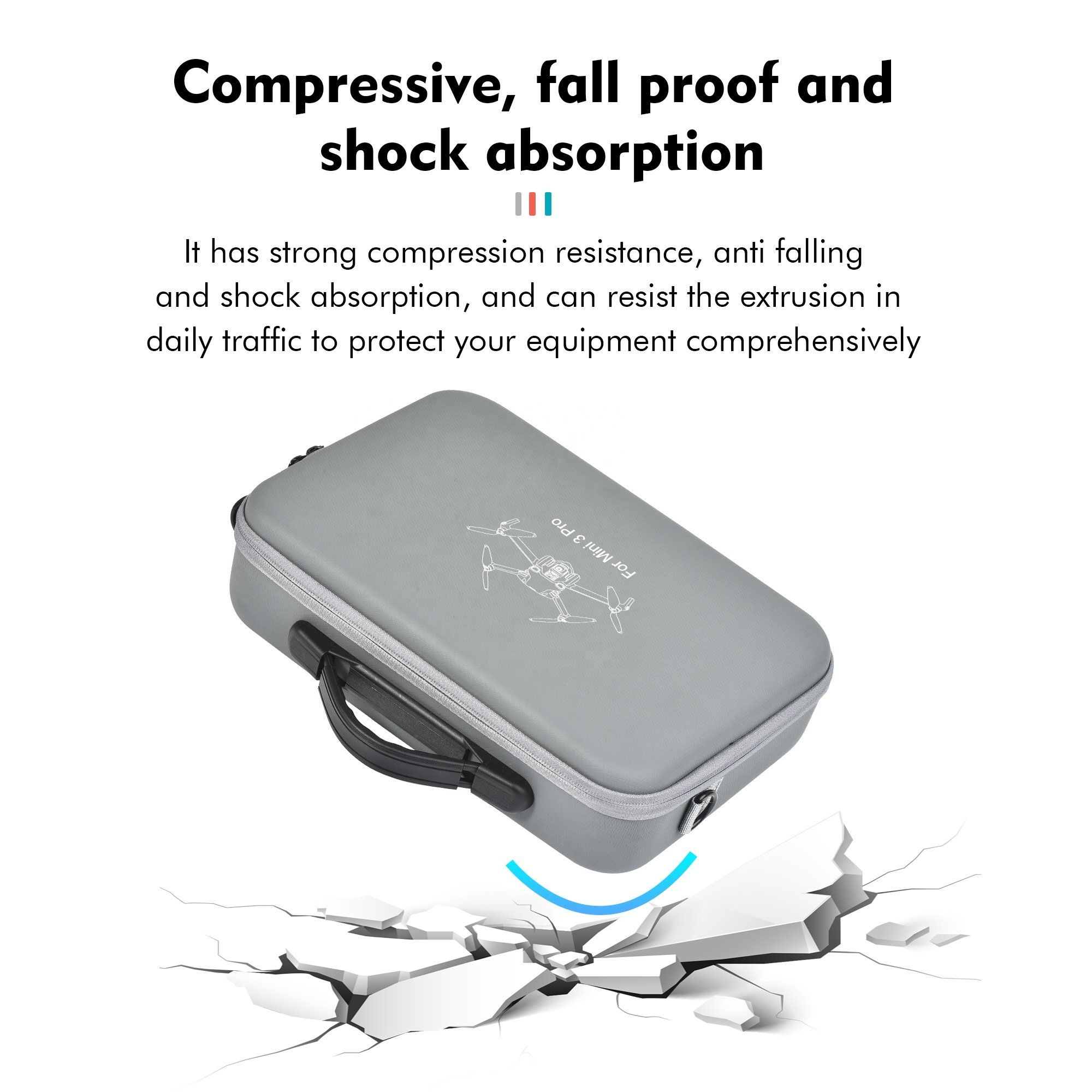 STARTRC PU Waterproof Handheld carry Storage Bag with screen remote control battery charging for DJI Mini 3 pro for Accessories