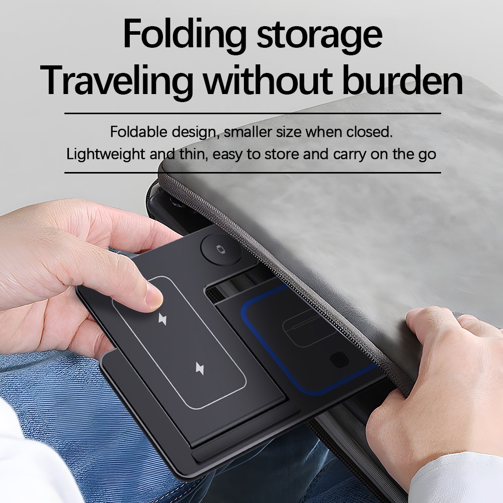 Folding Three-in-one Wireless Charger Fast Charging Shenzhen Phone Accessories Earphones and Chargers Phone Watch with Earphones