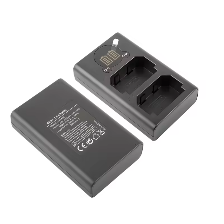 NP-FZ100 NP FZ100 Battery Dual Fast Charger With LCD Display and Micro TYPE-C Port for Sony A9 A7R III A7 III Digital Camera