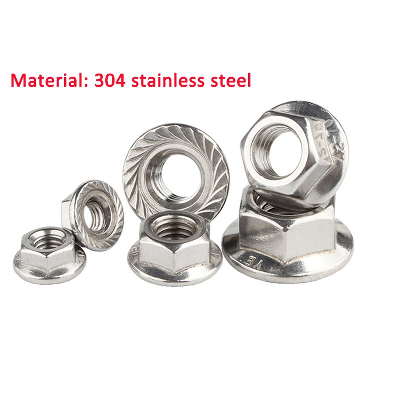 SS304 SS316 M4 M6 M8 M10 M12 Various types of flange nuts and bolts