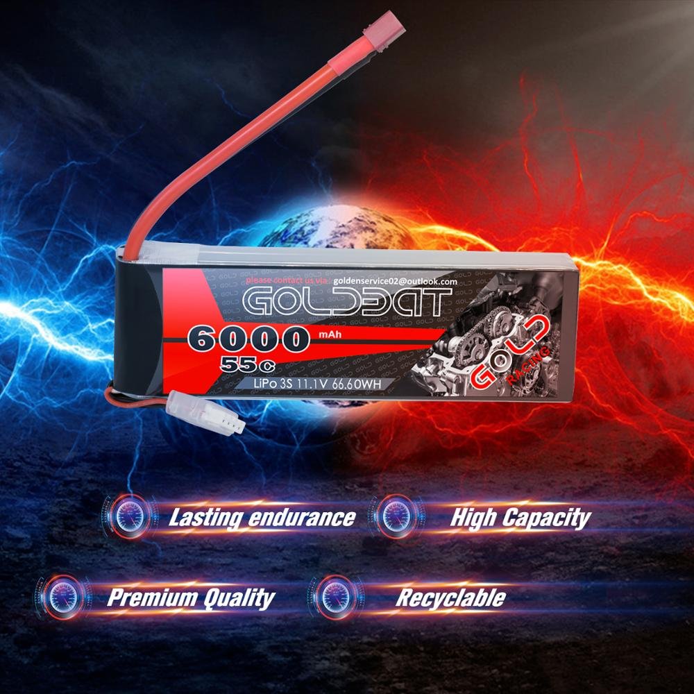 6000mAh 60C 3S 11.1V FPV Drone RC sports Toys Lipo Battery Top supplier