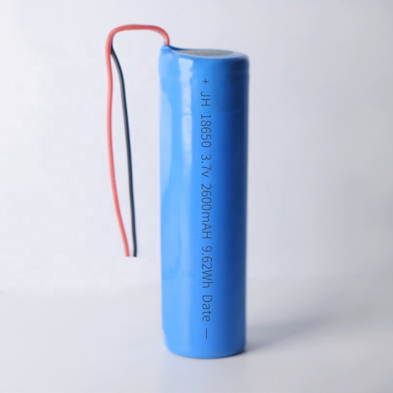 Custom 18650 battery 3.7v li-ion rechargeable batteries 2600mAh battery pack for device