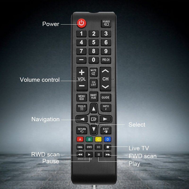 Wholesale TV Remote Control TV Universal Remote BN59-01199F Replaced Remote Control Fits for Samsung LCD LED HD Plasma Smart TV