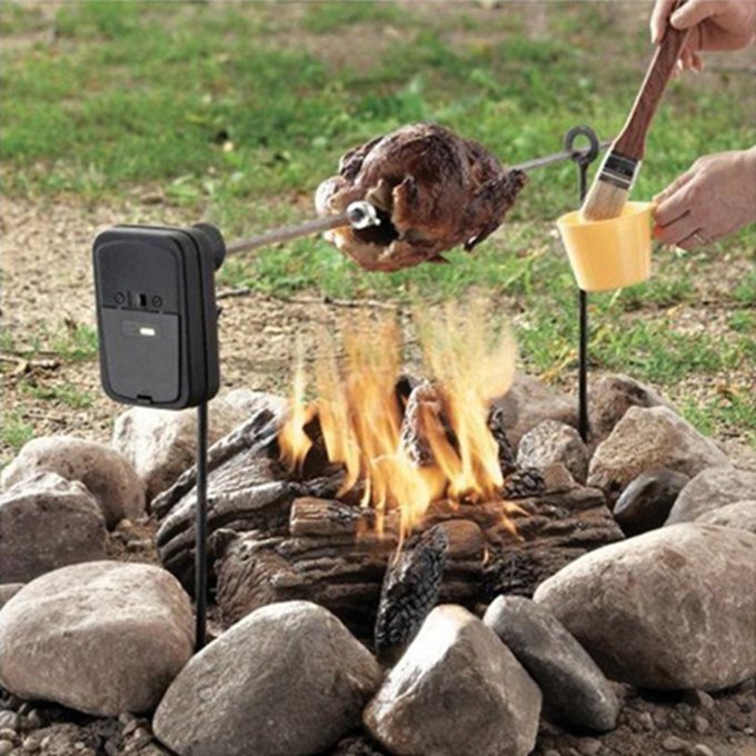 Battery Powered Electric Rotisserie Motor Rotisserie Kit