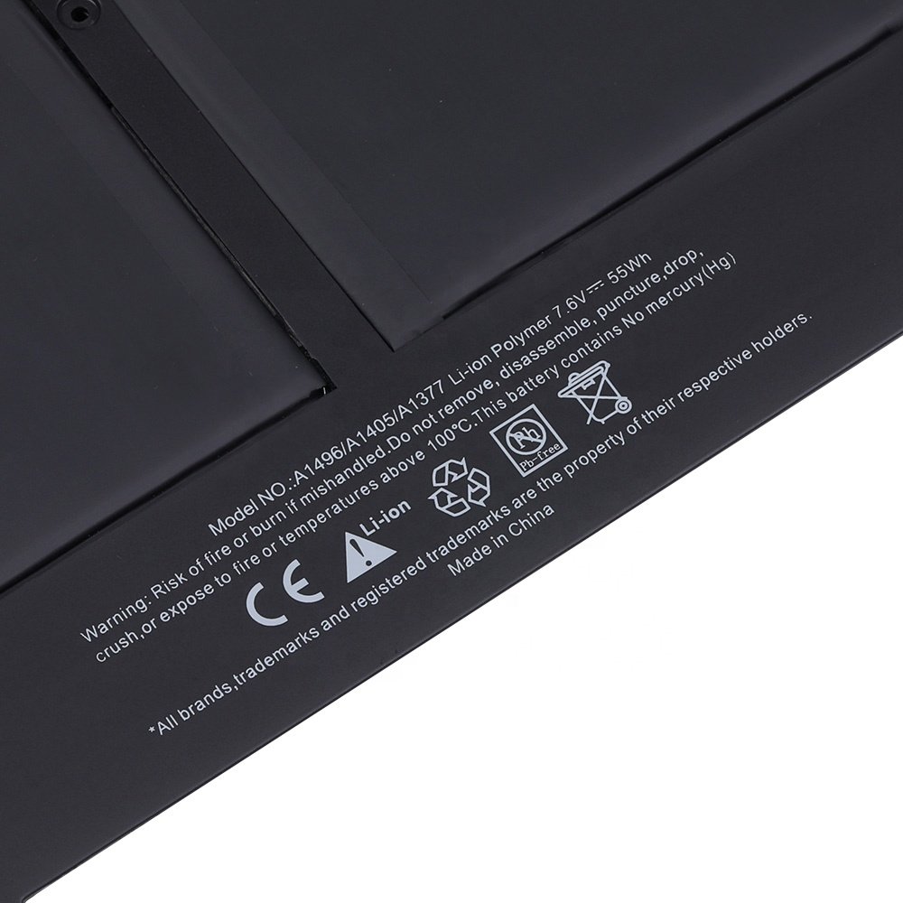 Laptop Accessories A1496 Battery For Apple MacBook Air A1466 13" Mid 2013 Early 2014 2015 7.6V 54.4Wh Laptop Battery