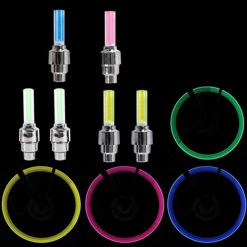 LED Flash Tyre Valve Light for Cars Bikes Bicycles Motorbikes-Cycle Light for Wheel Tire Bicycle Accessory