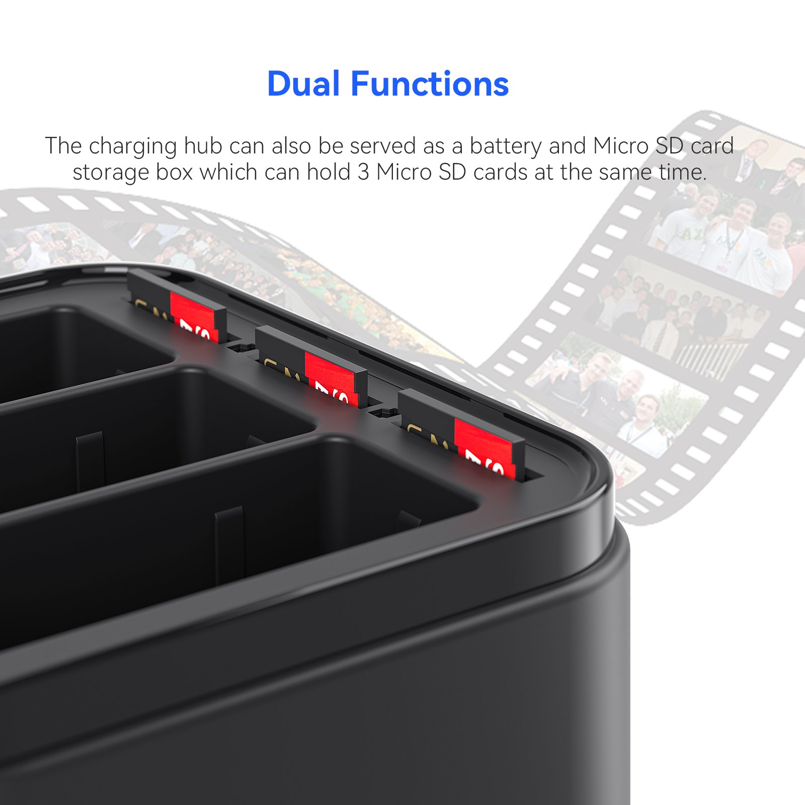 Quick Charge Battery Hub Smart Charging Management Battery Charging Stand For GoPro Hero13 Sport Camera Accessories