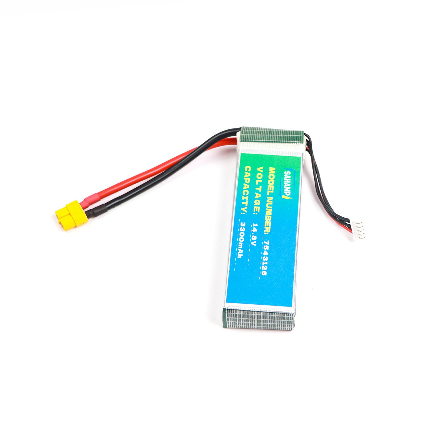 Rechargeable 14.8V Lithium Ion Polymer Battery Pack 3300mAh for Electric Vehicles and Consumer Electronics Model 7543126