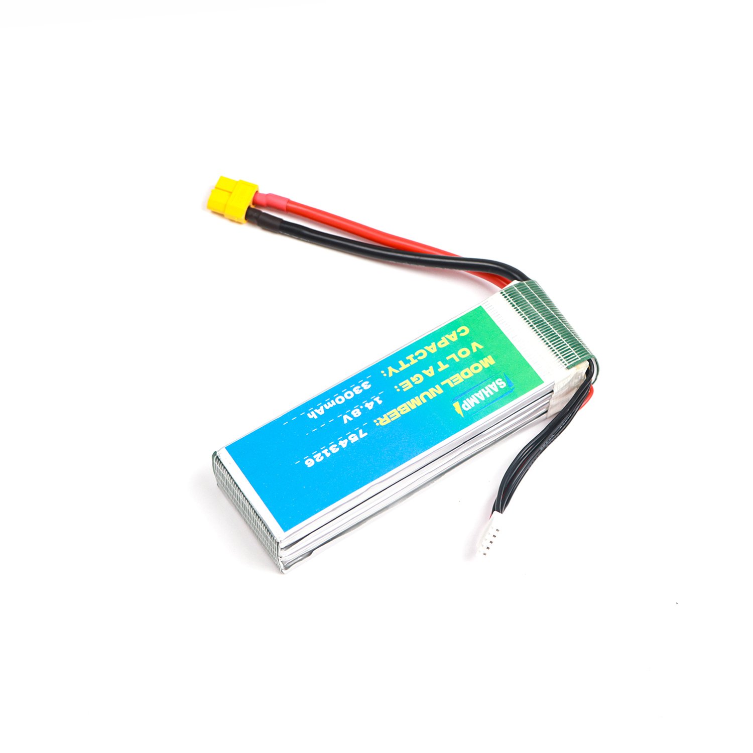 Rechargeable 14.8V Lithium Ion Polymer Battery Pack 3300mAh for Electric Vehicles and Consumer Electronics Model 7543126