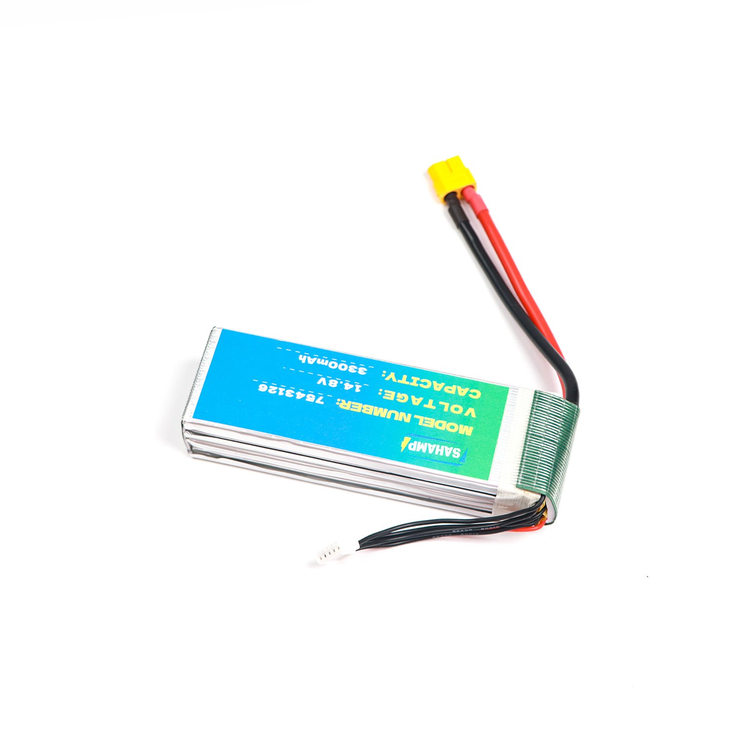 Rechargeable 14.8V Lithium Ion Polymer Battery Pack 3300mAh for Electric Vehicles and Consumer Electronics Model 7543126