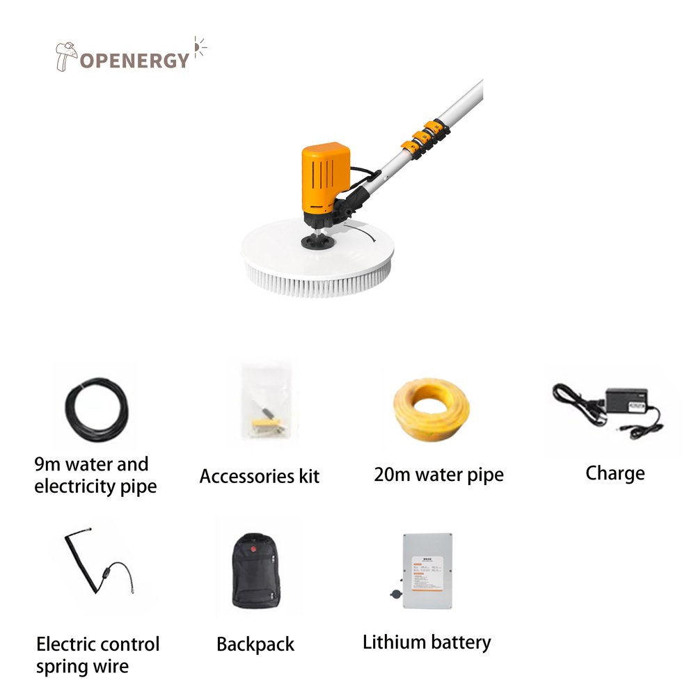 Solar Panel Clean Machine Solar clean Brush lithium battery 24v 26ah
