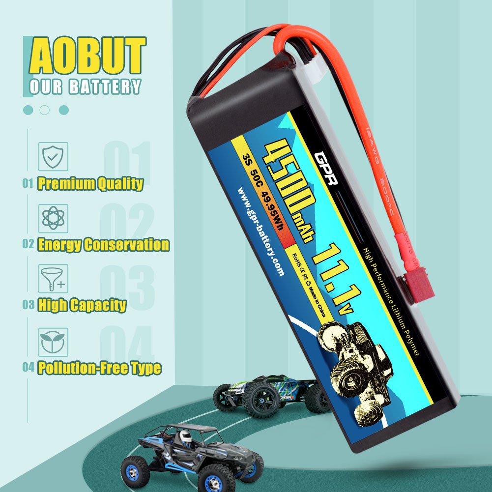 Rechargeable Goldbat Lipo OEM/ODM Good Quality High-Rate Professional Manufacturer Factory Lipo Battery 4500mAh 3S 50C 11.1V