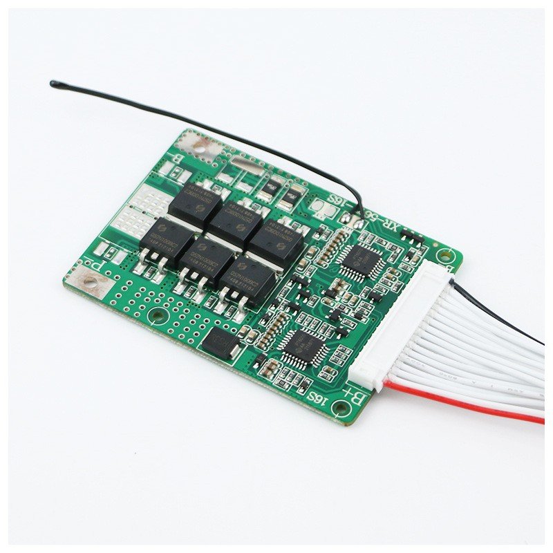 3.2v 3.7v battery accessories bms 16S 20A/30A Battery management system 52V 60V with balance for electric car