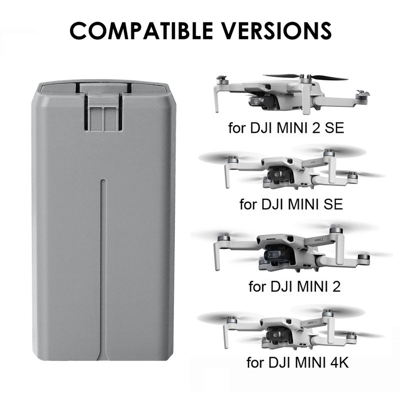 2400mAh 7.7V Drone Replacement Battery for DJI MINI 4K & Mini 2 Series Drones Intelligent Flight Accessories UAV Batteries