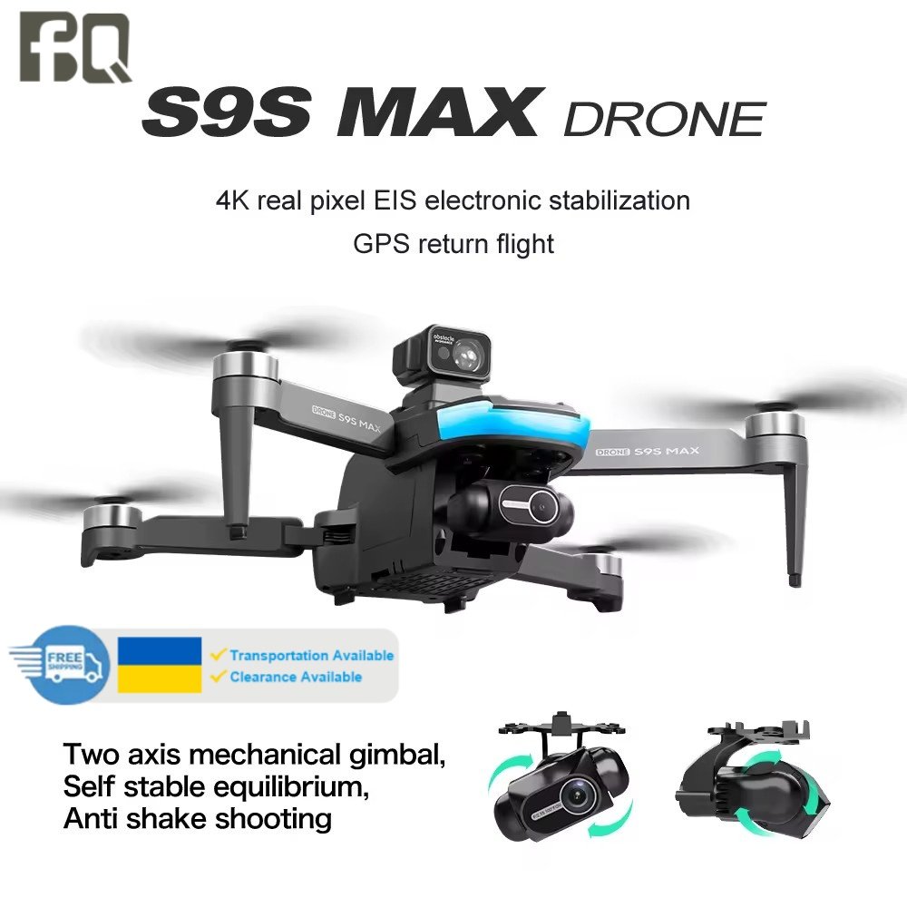 High-end drone Drones Accessories S9S 2-axis 2.7K S9S Aerial Drone 4K Real Pixel Quadcopter GPS Positioning Return Brushless