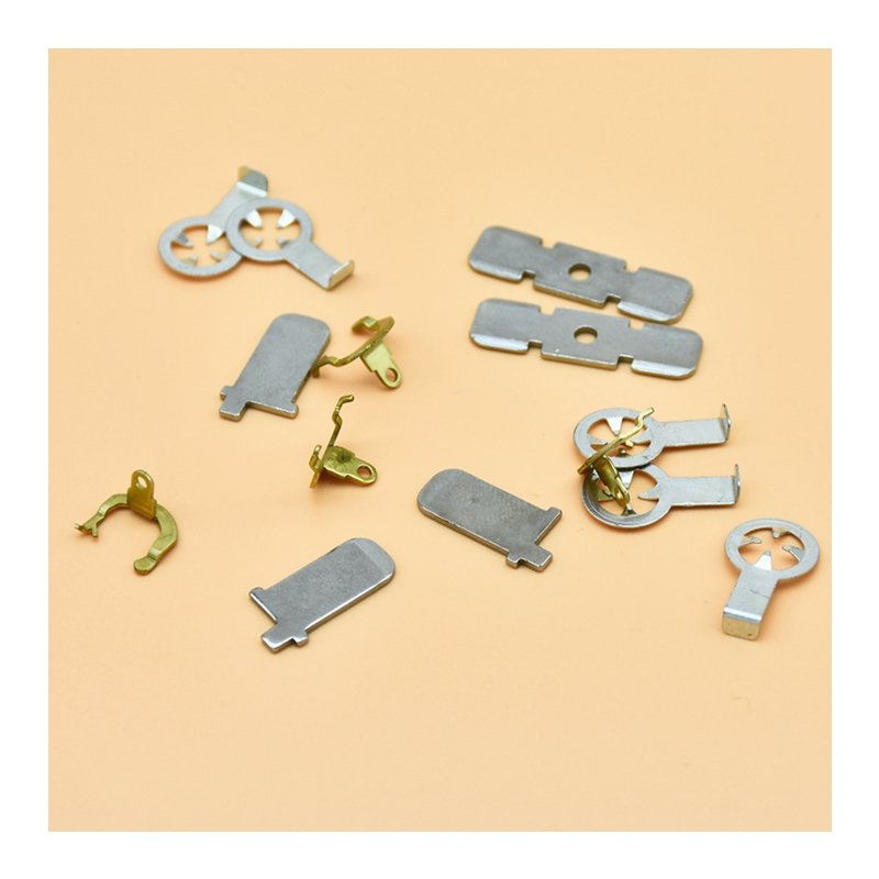 High quality custom beryllium bronze sheet stamping leaf spring Battery spring Contact for PCB