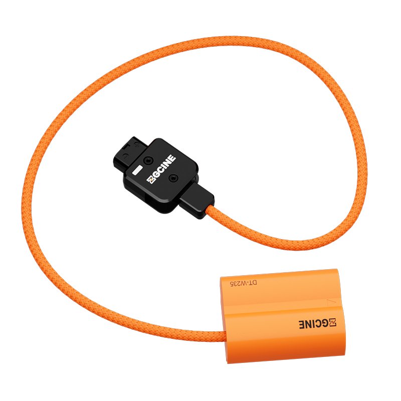 Popular ZGCINE D Tap W235 Dummy Battery D-Tap to NP-W235 Dummy Battery Cable 180° Adjustment Camera Accessories