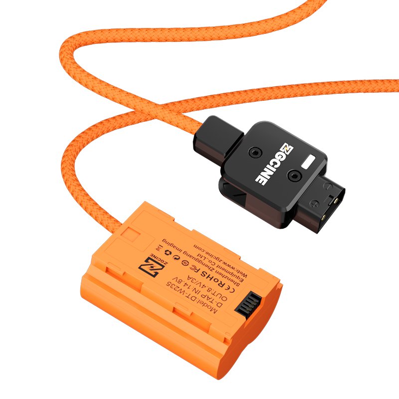 Popular ZGCINE D Tap W235 Dummy Battery D-Tap to NP-W235 Dummy Battery Cable 180° Adjustment Camera Accessories