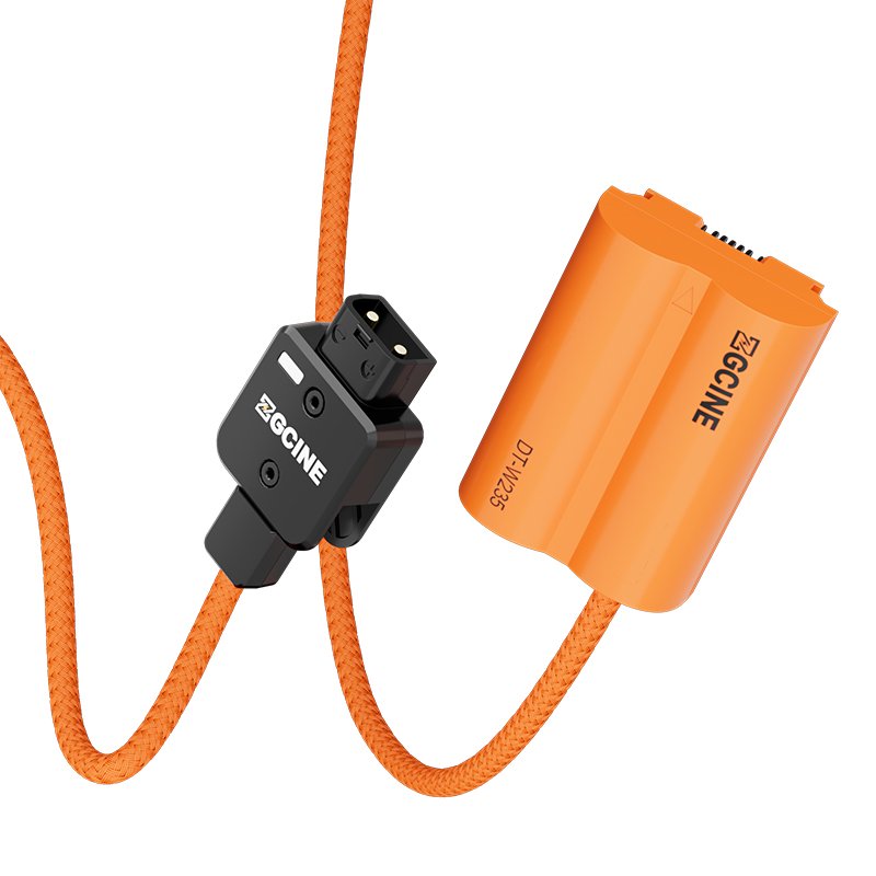 Popular ZGCINE D Tap W235 Dummy Battery D-Tap to NP-W235 Dummy Battery Cable 180° Adjustment Camera Accessories
