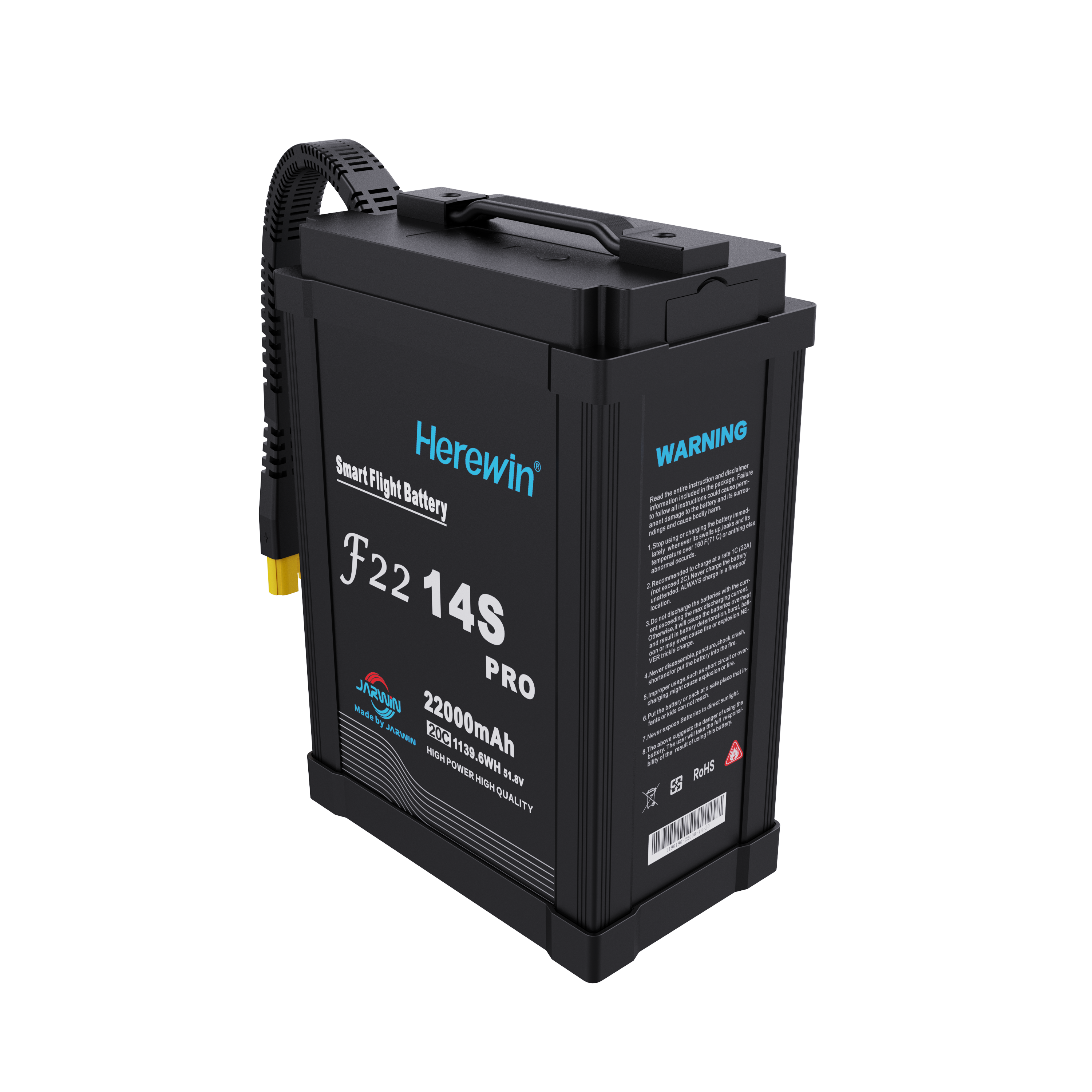 Brand new Herewin 22000mAh 14S 51.8V 20C Drone Intelligent Flight Lithium Ion Battery