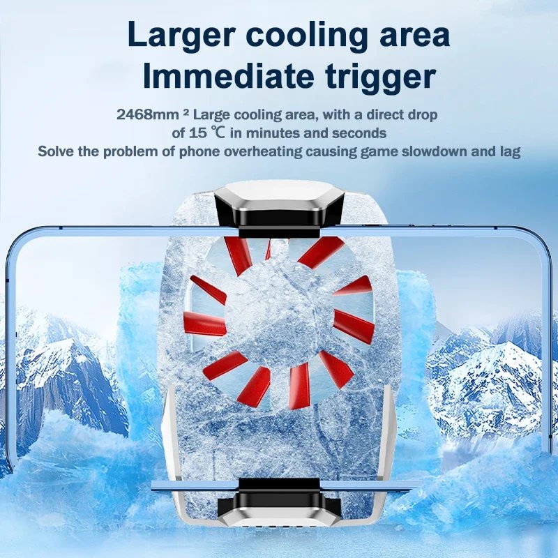 Mobile Phone Cooling Fan Radiator Cellphone Cooler With Battery For Gaming Cheap Price