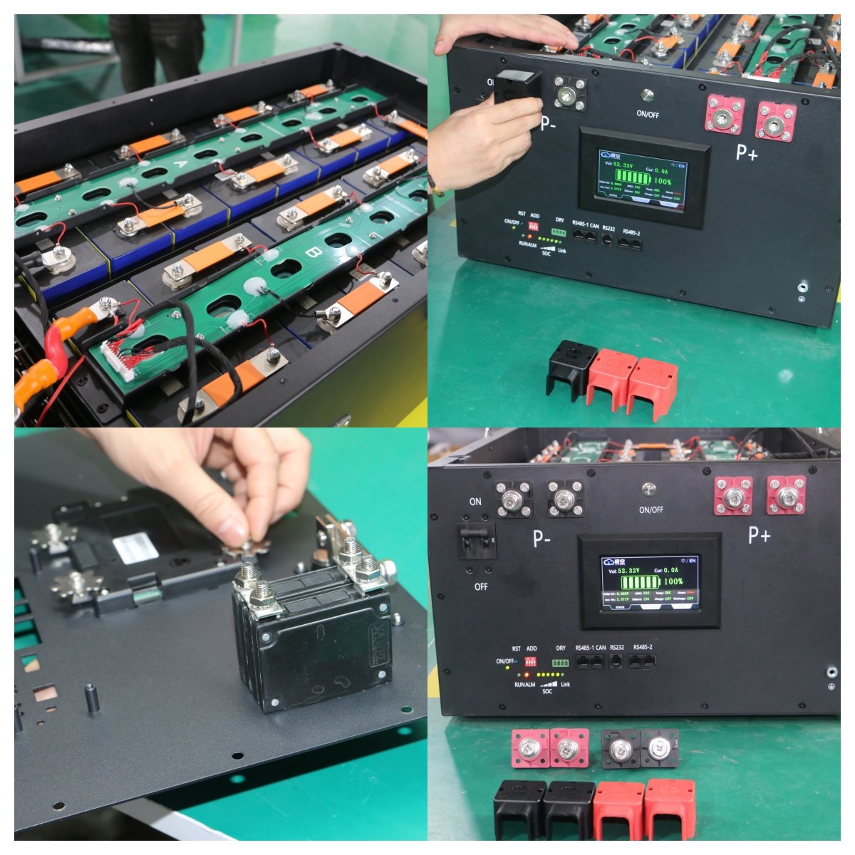 YIXIANG 15kwh 51.2V 300Ah Lifepo4 Battery pack with 16S 200A BMS battery pack lifepo4
