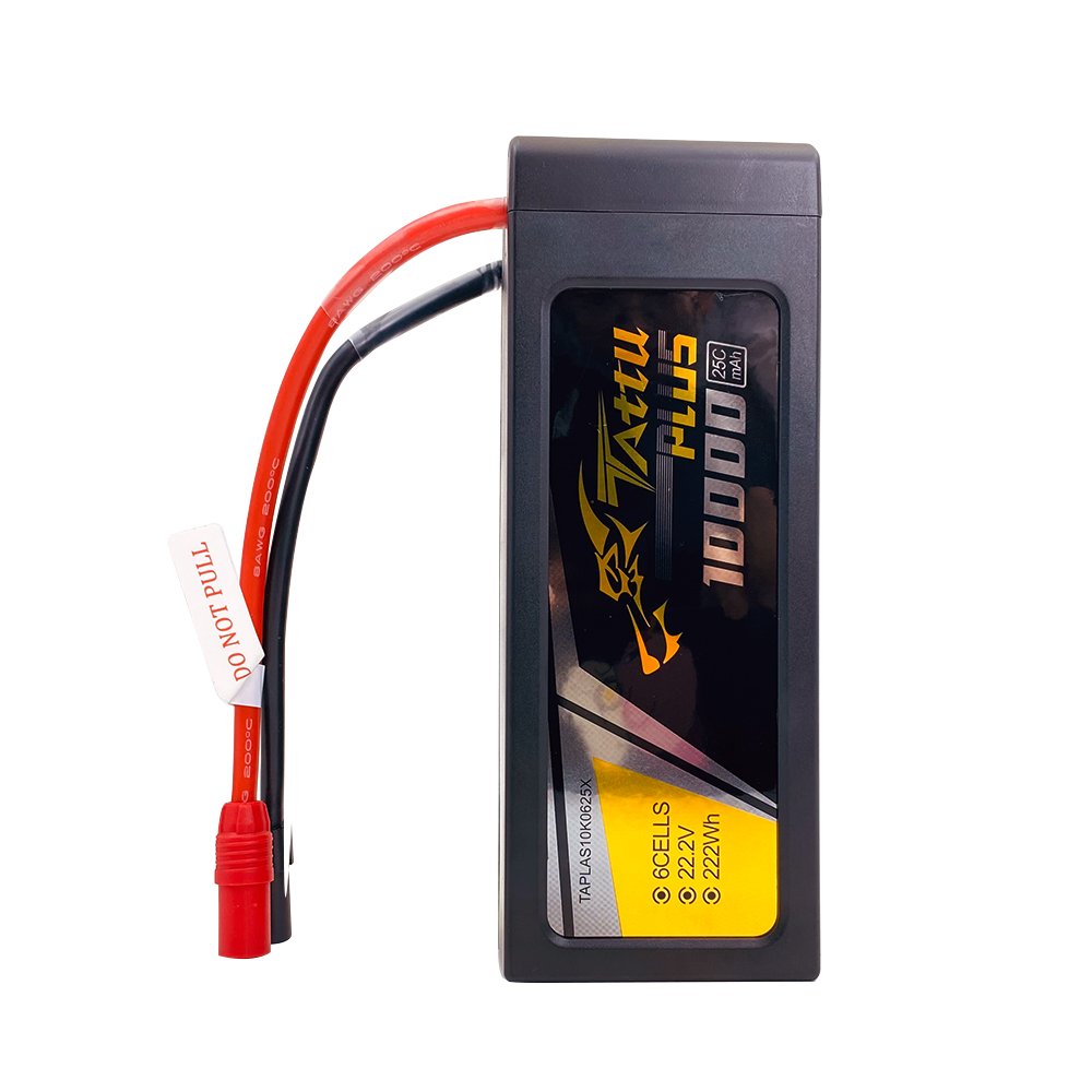 TATTU PLUS 10000mAh 22.2V 25C 6S1P Intelligent Battery FPV Drone Max Smart RC Lipo Battery With AS150 Plug Connector