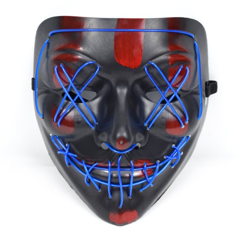 Glowing masks Led light up scary neon el wire face Mask Cool Costume Accessories