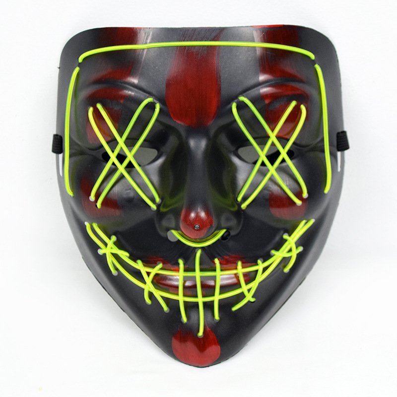 Glowing masks Led light up scary neon el wire face Mask Cool Costume Accessories
