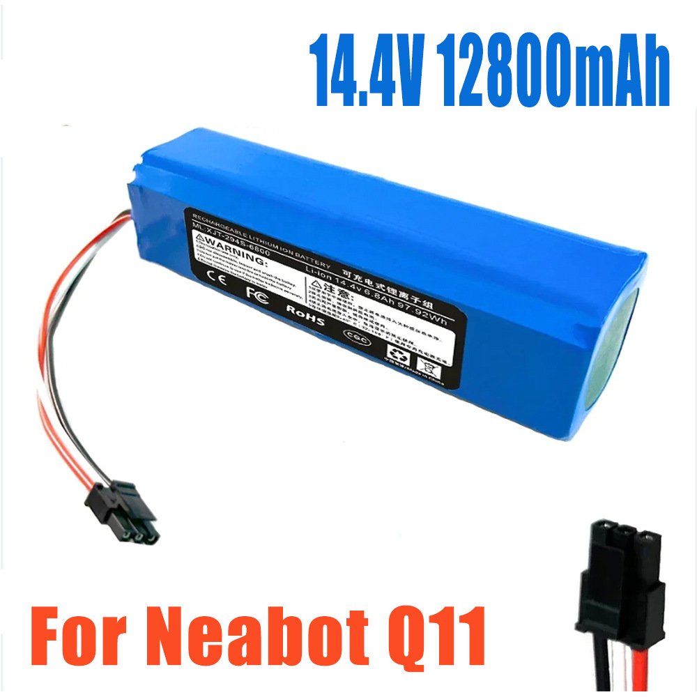 New 14.4V 6500mAh Original Rechargeable Li-ion Battery for Neabot Robotic Vacuum Cleaner Q11 Replace Accessories