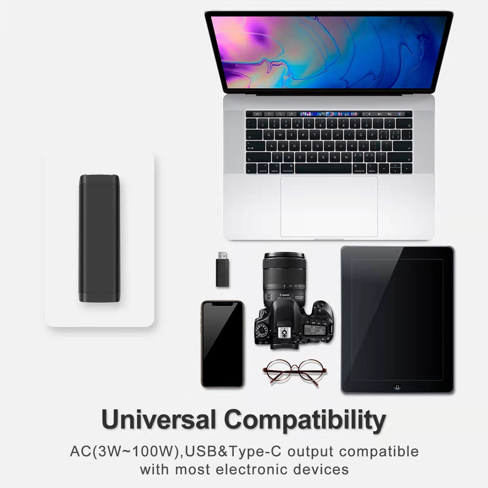 AC Power Bank Station for Laptop Cellphone 31200mAh 100W Portable Travel External Battery Pack Mobile Phone Charger Accessories